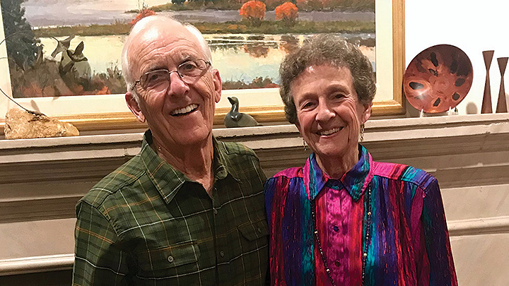 Elderly Couple taking a picture